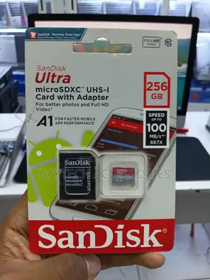 SanDisk Ultra 256GB microSDXC UHS-I Card With Adapter Up to 100 MB/s