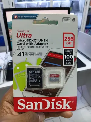 SanDisk Ultra 256GB microSDXC UHS-I Card With Adapter Up to 100 MB/s