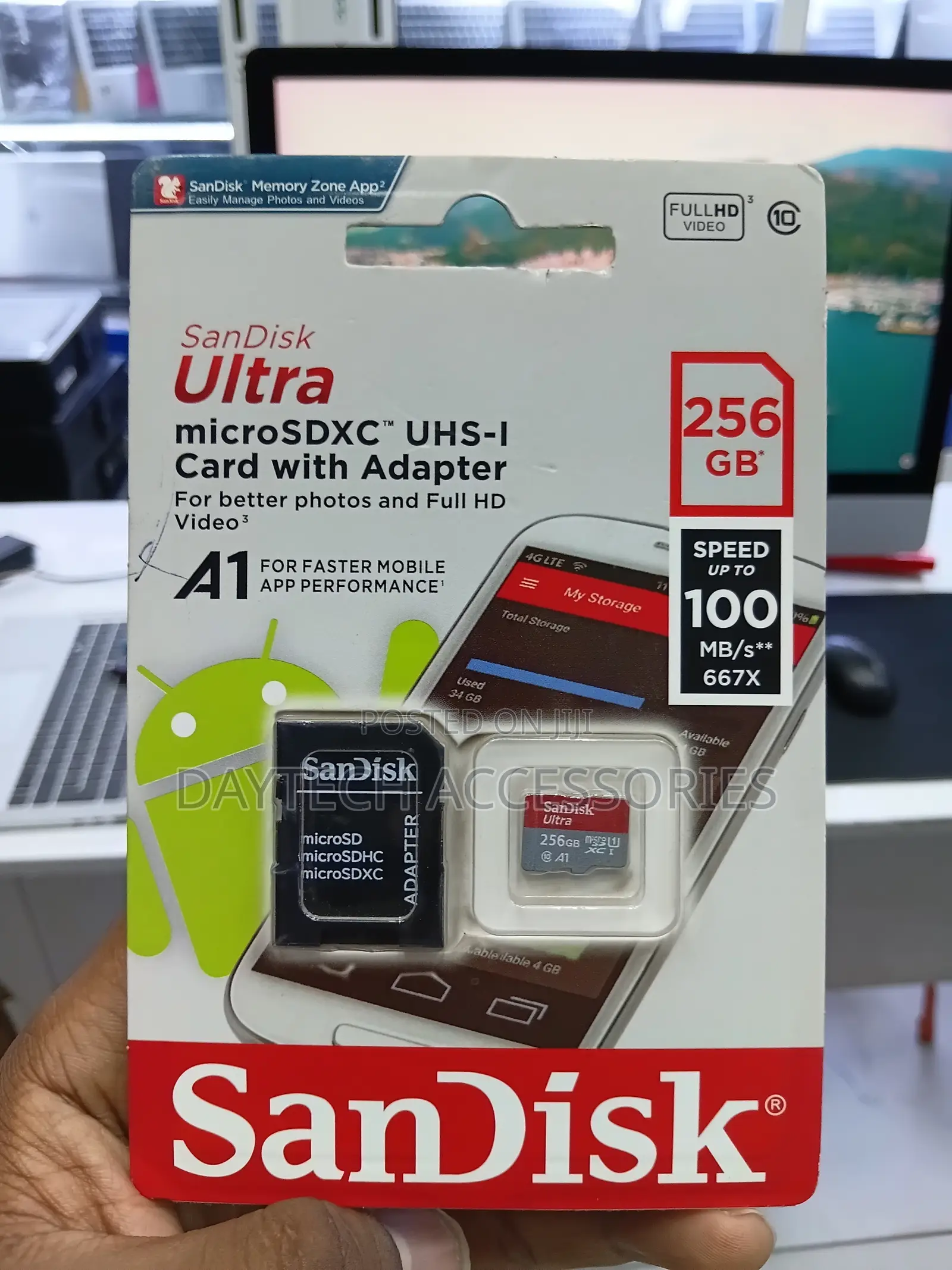 SanDisk Ultra 256GB microSDXC UHS-I Card With Adapter Up to 100 MB/s