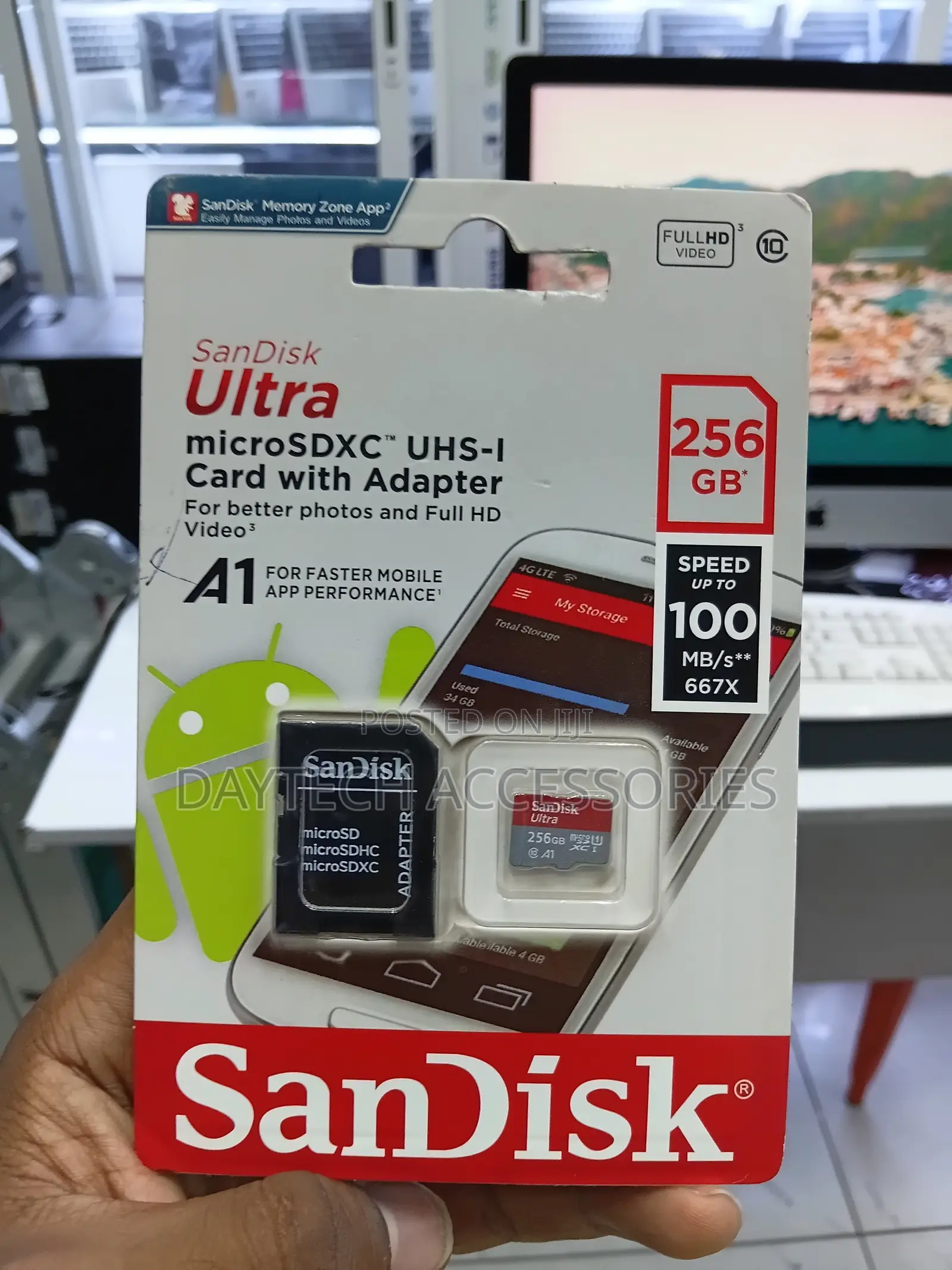 SanDisk Ultra 256GB microSDXC UHS-I Card With Adapter Up to 100 MB/s