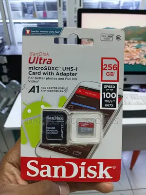 SanDisk Ultra 256GB microSDXC UHS-I Card With Adapter Up to 100 MB/s