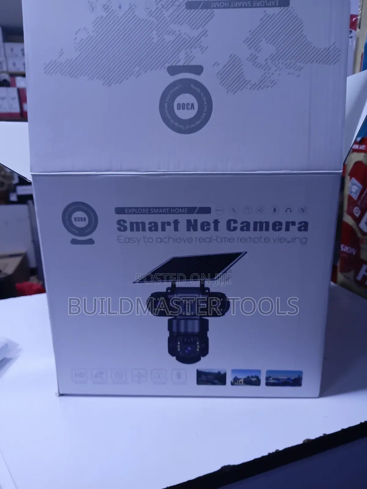 V380 Pro Triple Lens PTZ Solar Security Camera