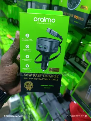 Oraimo PowerDrive 60W Fast Charge Car Charger (PowerDrive 601