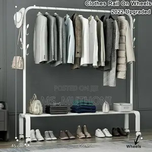Boutique Display/ Home Storage Mobile Clothes Rail