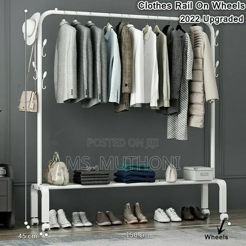 Boutique Display/ Home Storage Mobile Clothes Rail