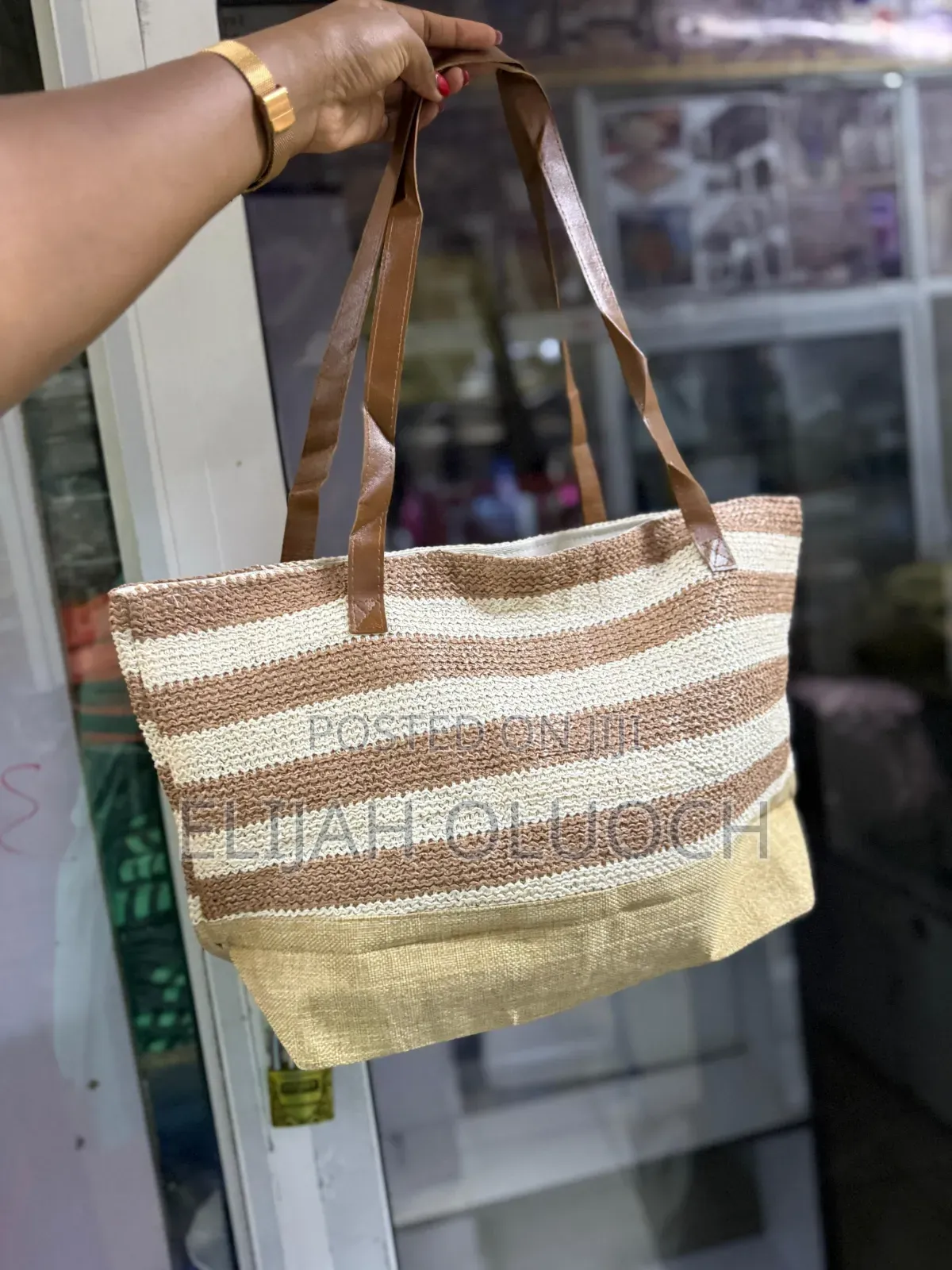 'Summer Vibes' Large Capacity Women Beach/ Market Bag