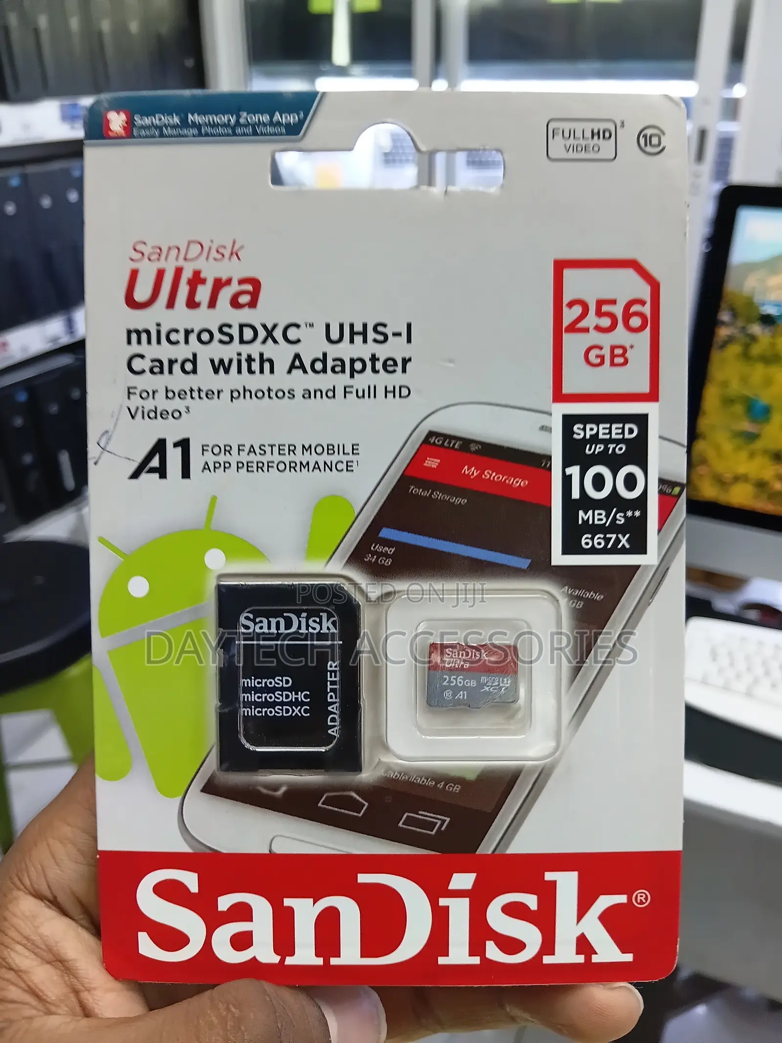 SanDisk Ultra MicroSD 256GB UHS-I Class 10 A1 Memory Card