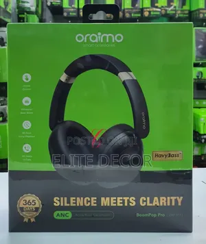 Oraimo BoomPop PRO OHP-917 ANC Wireless Over-Ear Headphones – 82Hrs
