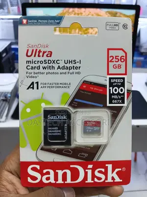 Sandisk Ultra Micro SD Memory Card 256GB 100mb/S