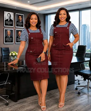 Dungaree Denim Dress Sizes 46-54