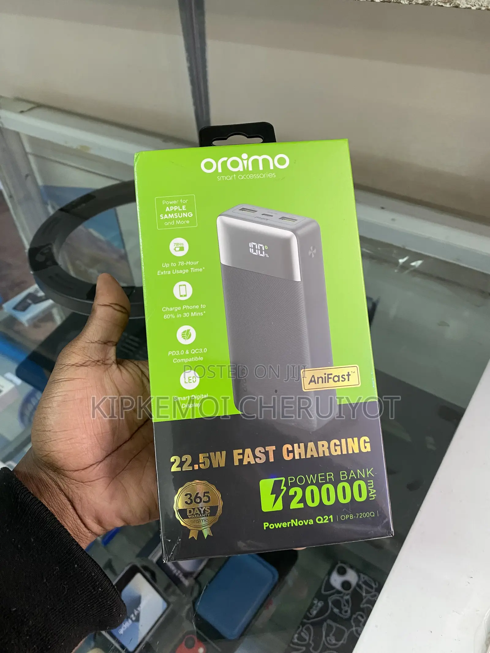 Oraimo PowerNova Q21 20000mAh 22.5W Power Bank