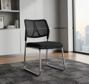 Office Chair : Cantilever Armless Mesh Reception Chair
