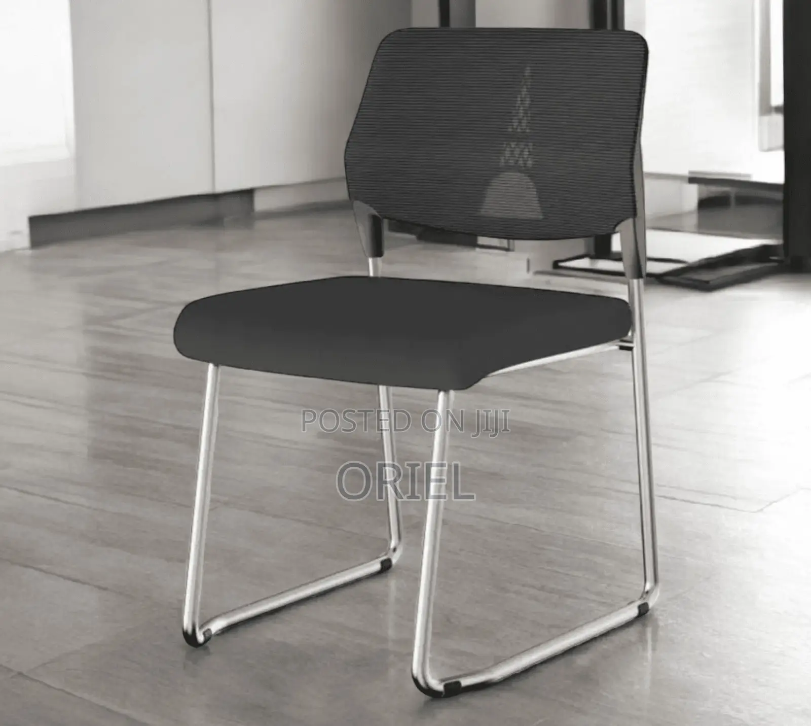 Office Chair : Cantilever Armless Mesh Reception Chair