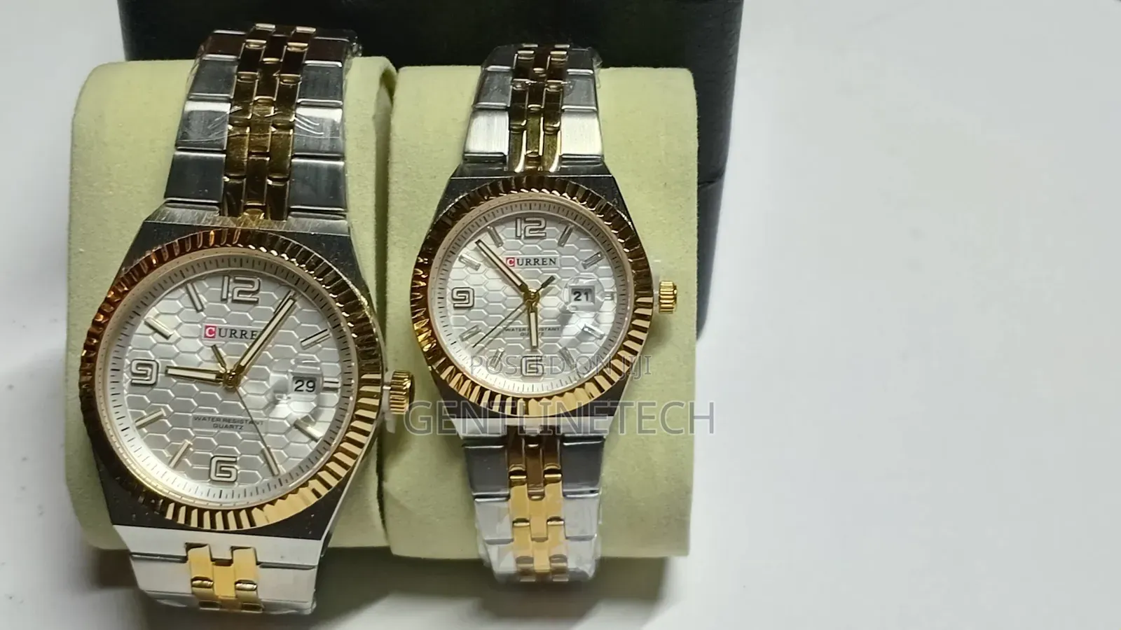 Curren Two -Toned Couple Watches