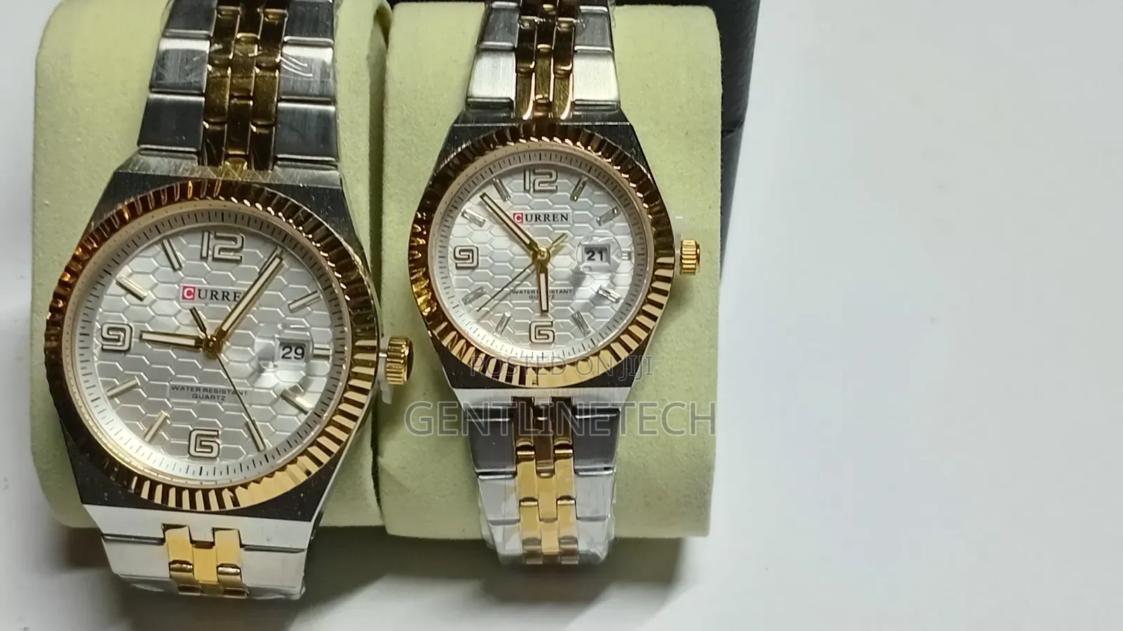 Curren Two -Toned Couple Watches