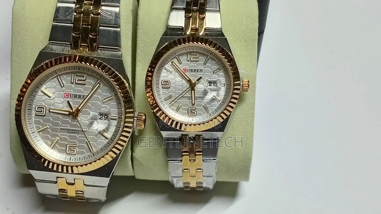 Curren Two -Toned Couple Watches