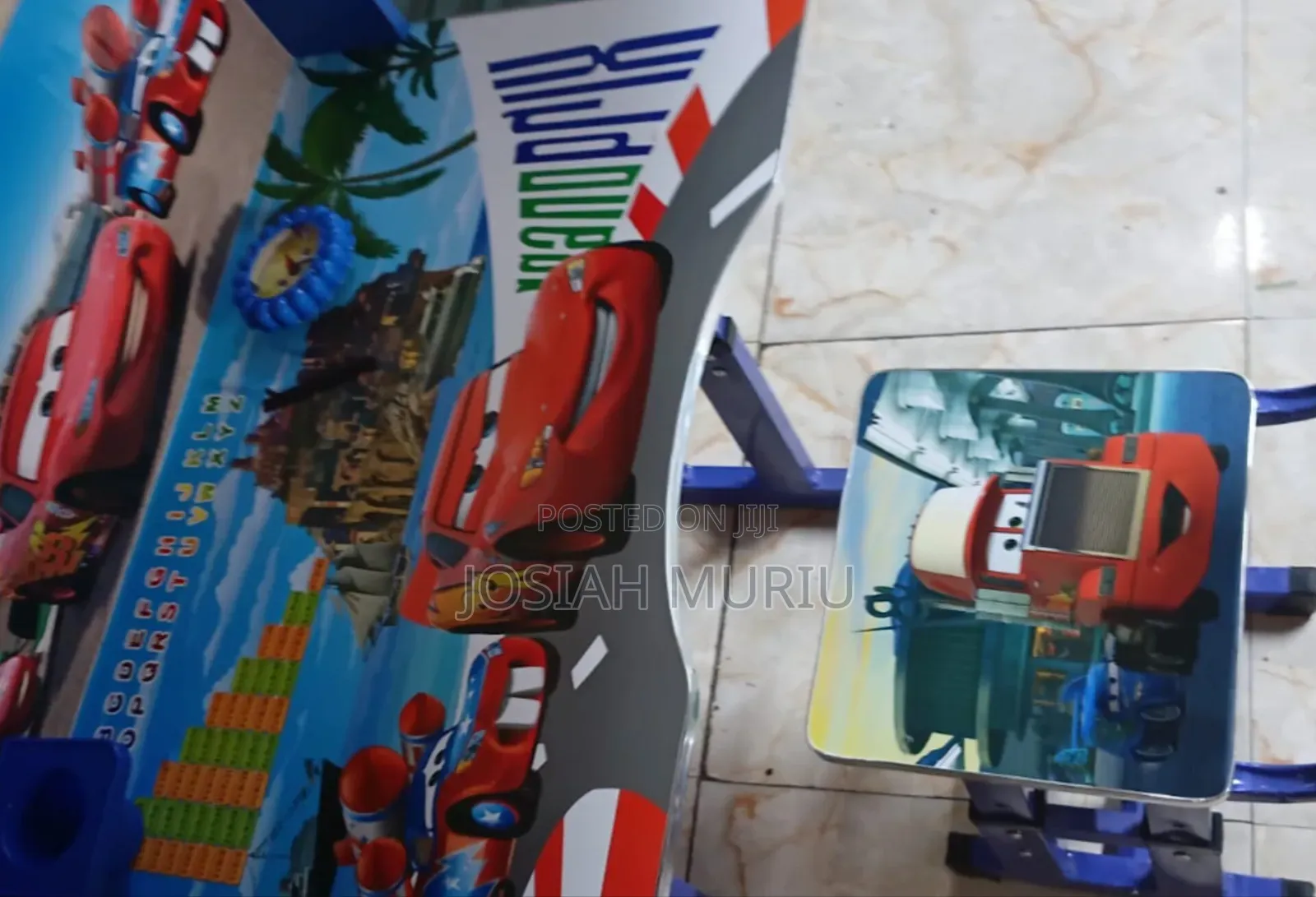 Cartoon Car Kids Table and Chair