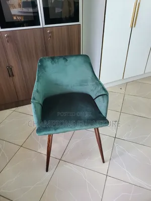 Green Velvet Dining/Accent Armchair