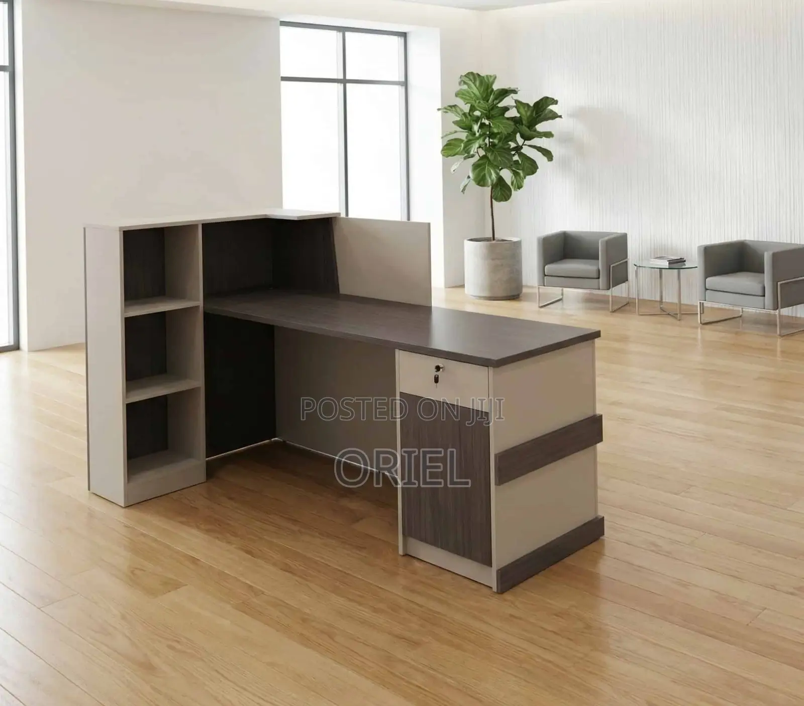 Office Reception Desk : 240CM Reception Counter Table