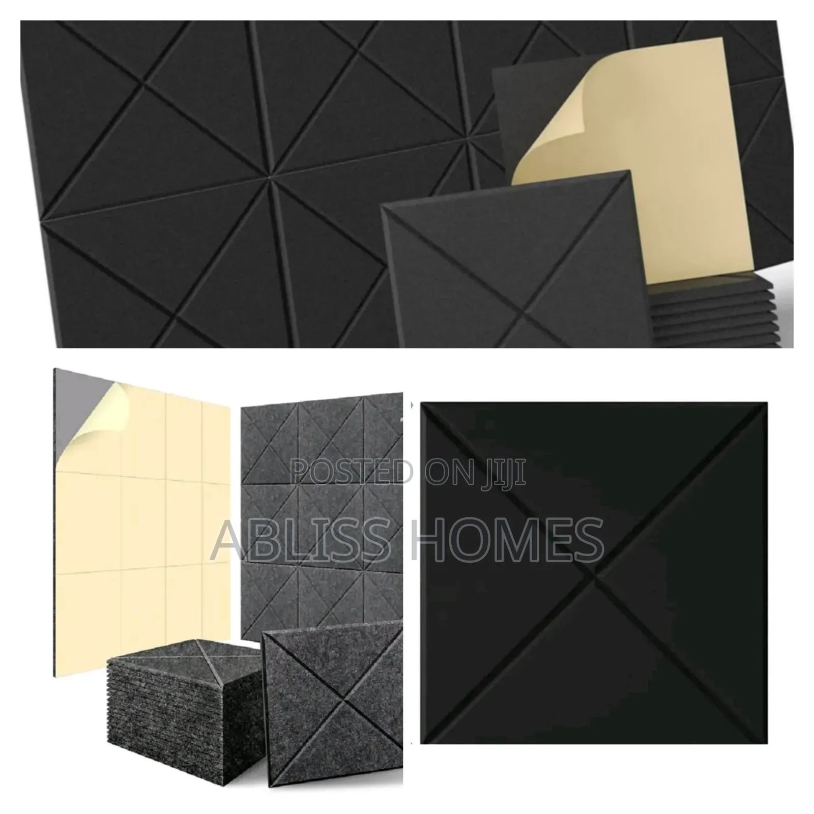 Black Polyester Sound Panels