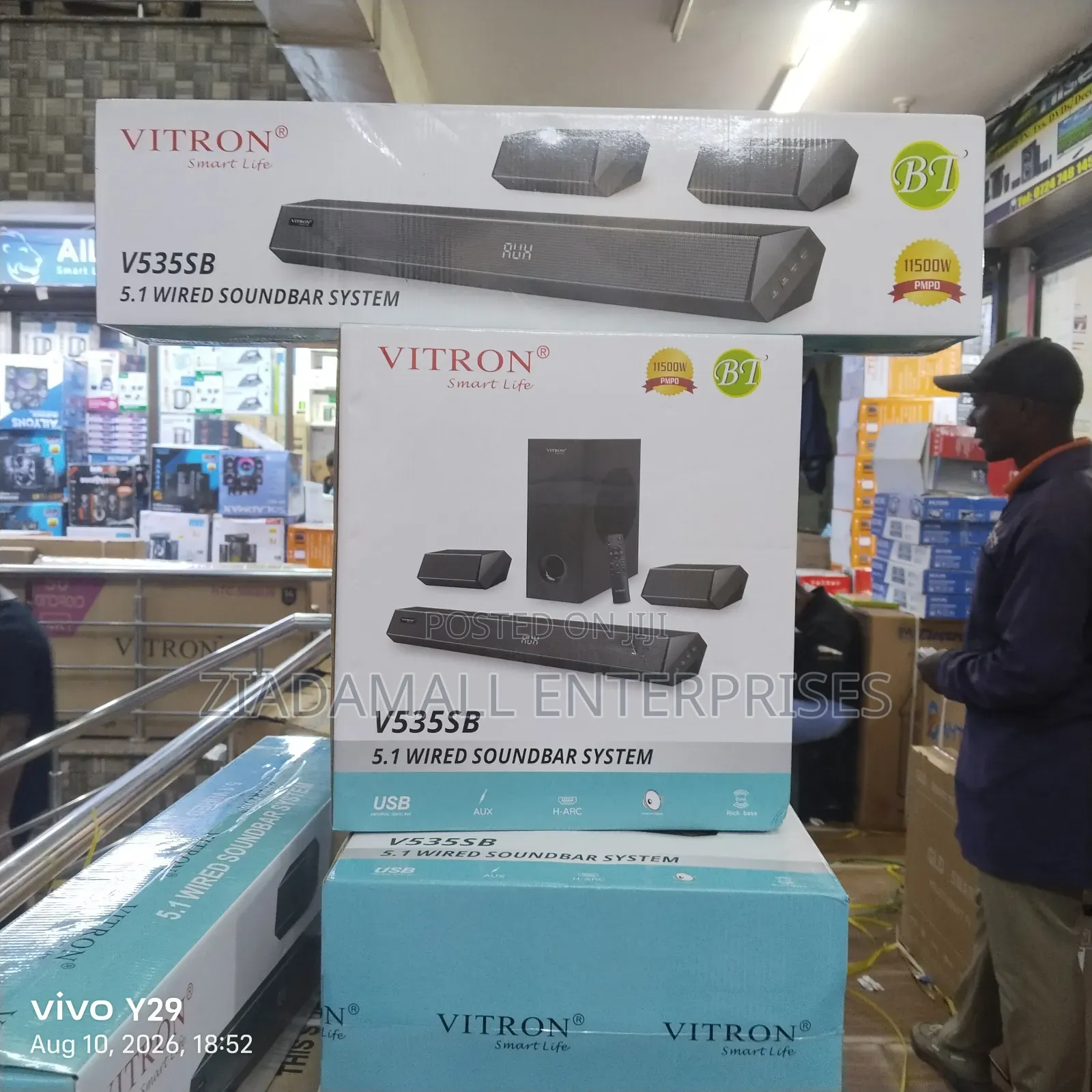 Bluetooth Connectable Vitron Sound Bars V535 Five Speakers
