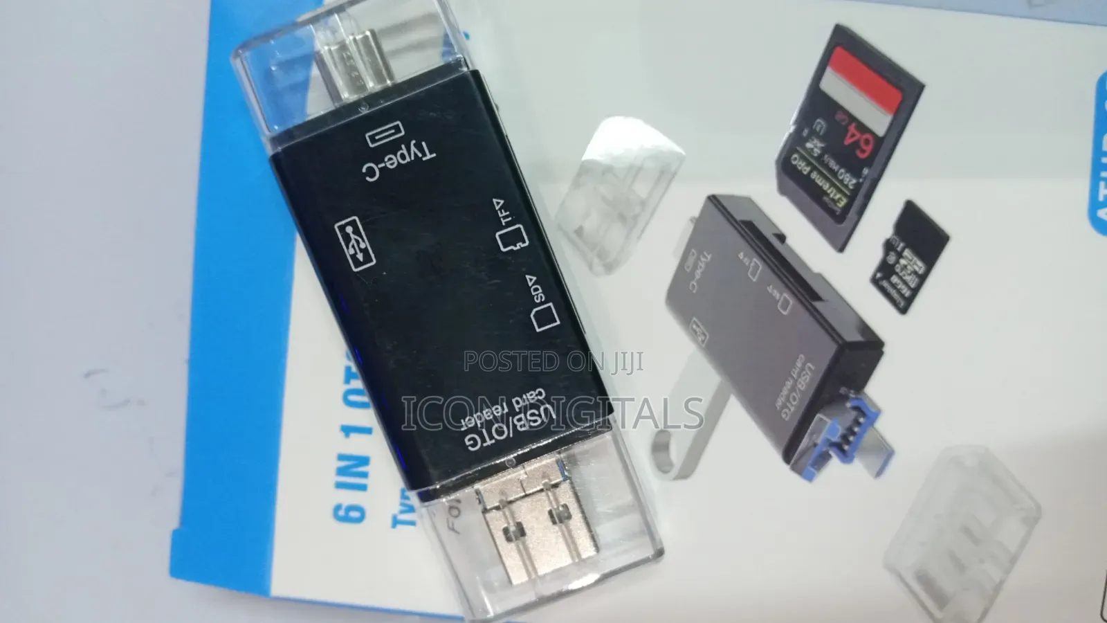 6 in 1 Otg Card Reader