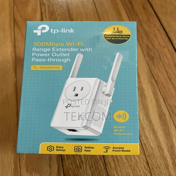 TP-Link 300 MBPS Wifi Range Extender Tl-Wa860re