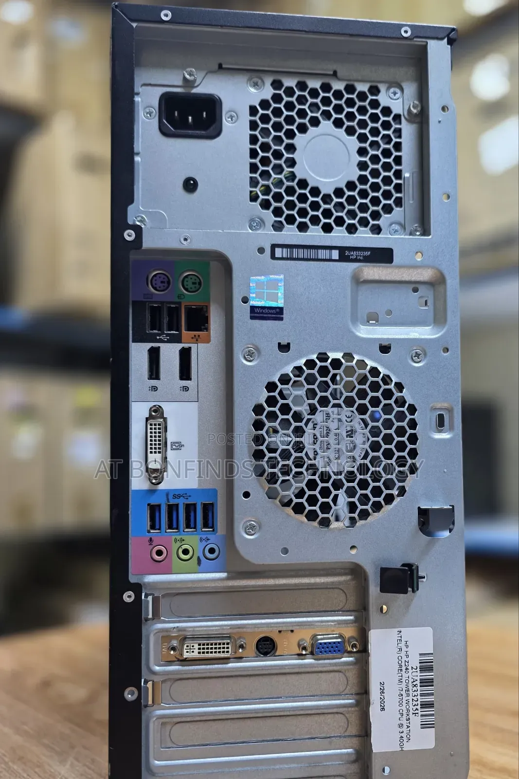 Desktop Computer HP Z240 8GB Intel Core i7 SSD 256GB