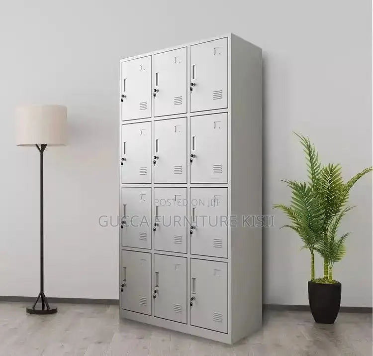 Office Cabinet; 12-Locker Steel Gym Cabinet