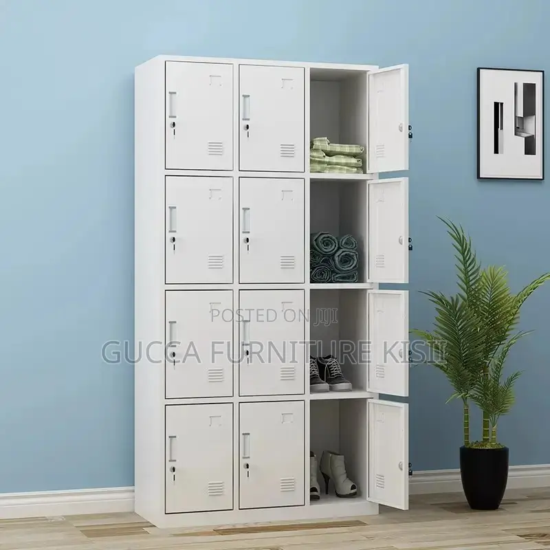 Office Cabinet; 12-Locker Steel Gym Cabinet