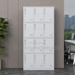 Office Cabinet; 12-Locker Steel Gym Cabinet