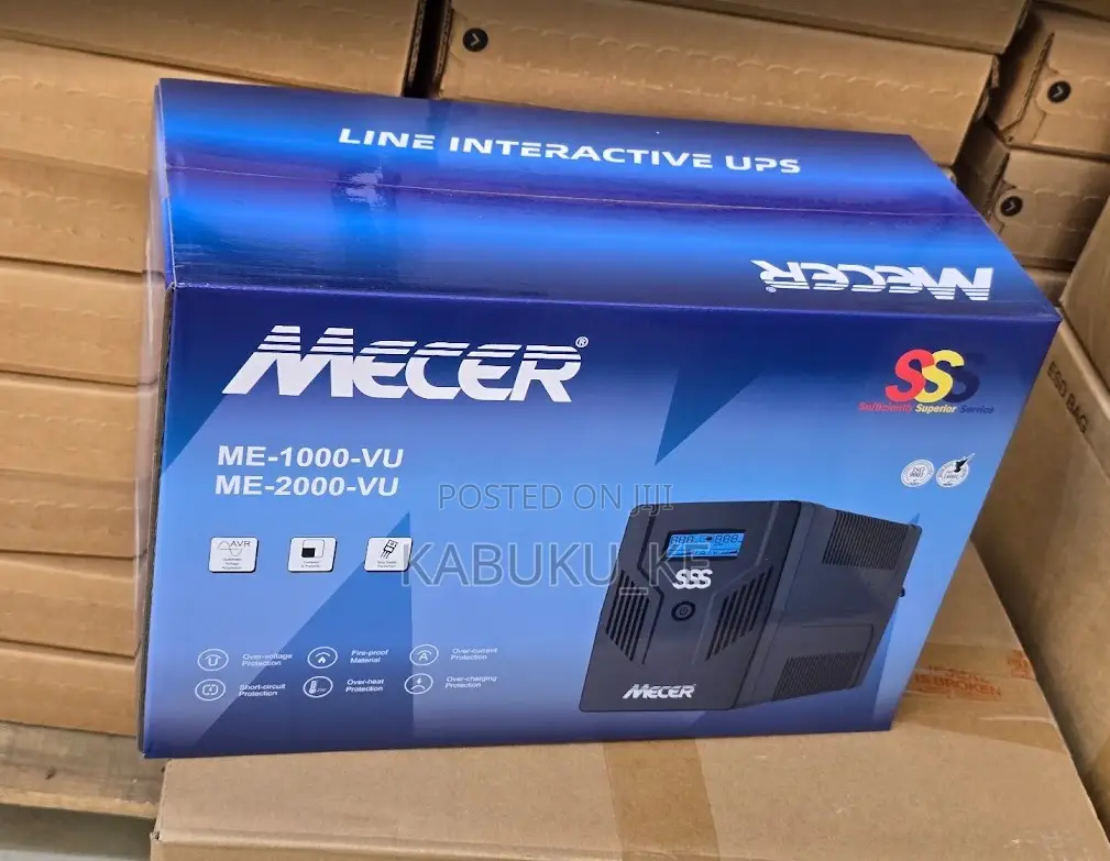 Mecer 1KVA 1000VA Line Interactive UPS With LED Display