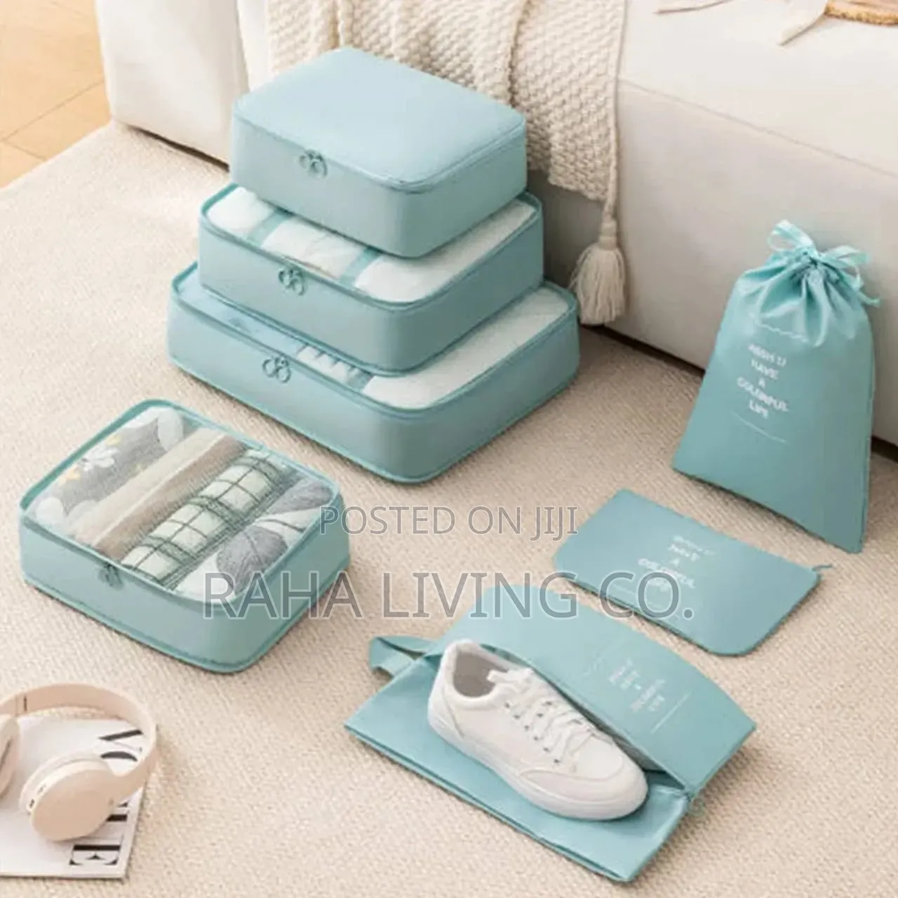 8-Piece Travel Packing Cubes | Suitcase Luggage Organizers