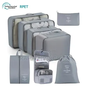 8-Piece Travel Packing Cubes | Suitcase Luggage Organizers