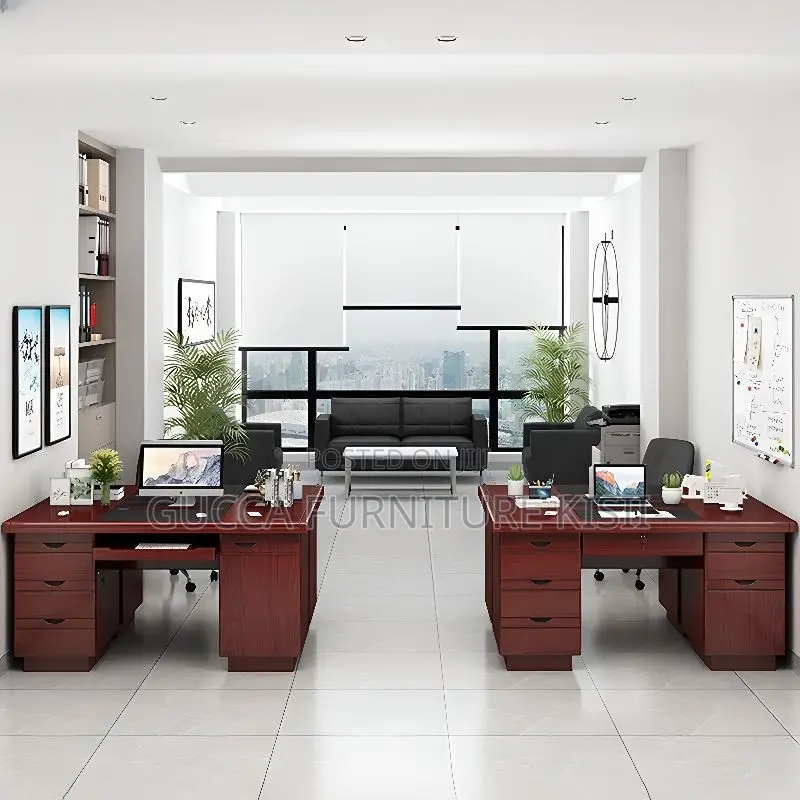 Office Desk; 120CM Executive Mahogany Desk