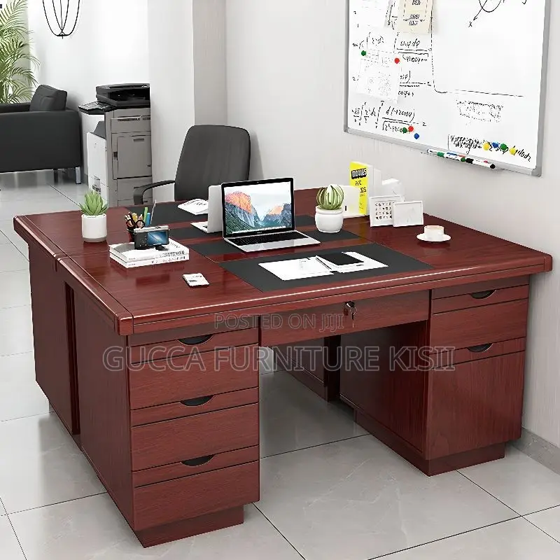 Office Desk; 120CM Executive Mahogany Desk