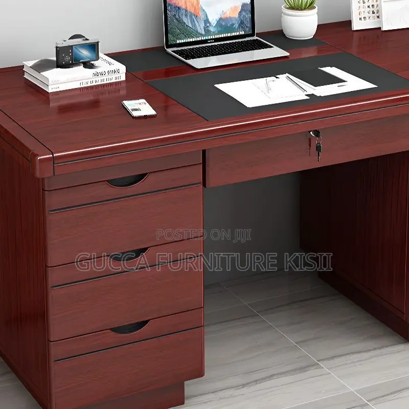 Office Desk; 120CM Executive Mahogany Desk