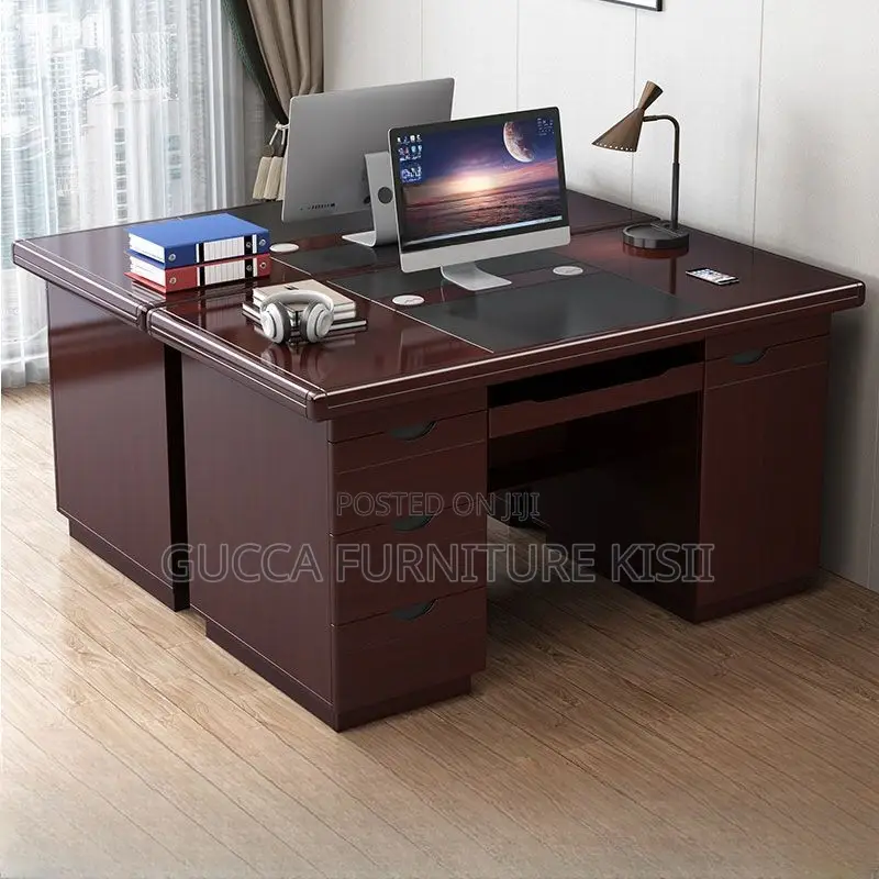 Office Desk; 120CM Executive Mahogany Desk