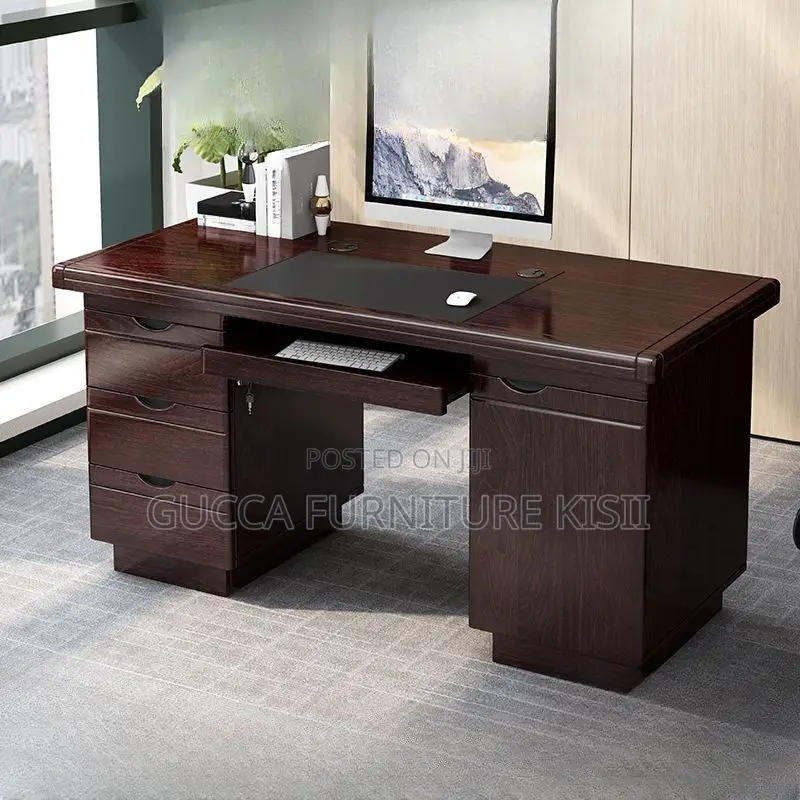 Office Desk; 120CM Executive Mahogany Desk