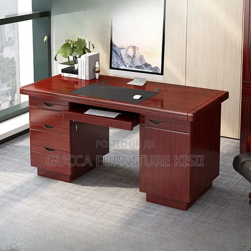 Office Desk; 120CM Executive Mahogany Desk