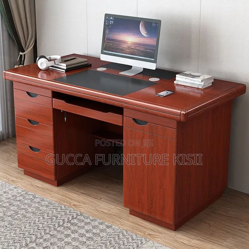 Office Desk; 120CM Executive Mahogany Desk