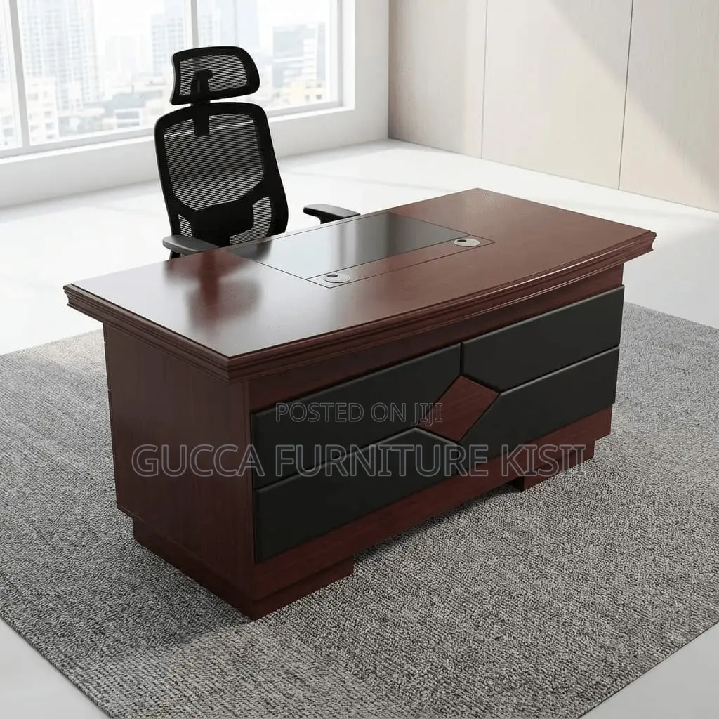 Office Desk; 120CM Executive Mahogany Desk