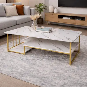 Coffee Table With Storage Shelf