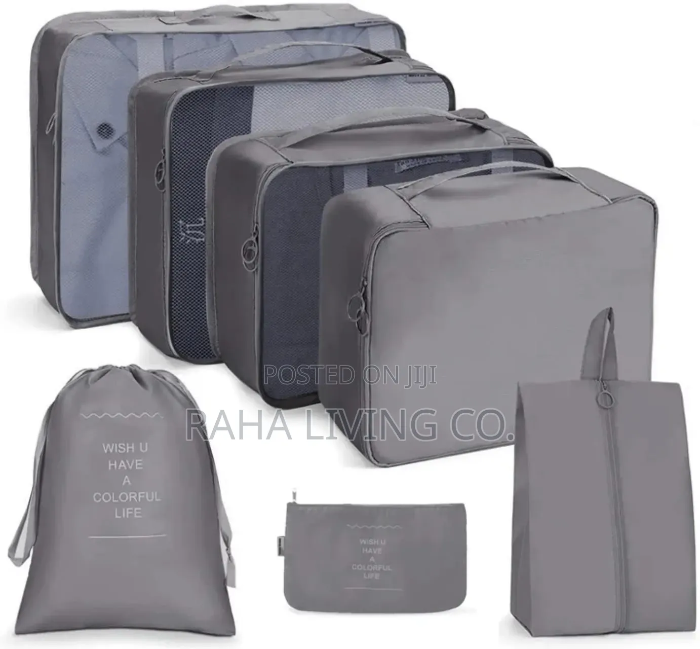 7-Piece Travel Packing Cubes | Suitcase Luggage Organizer Set