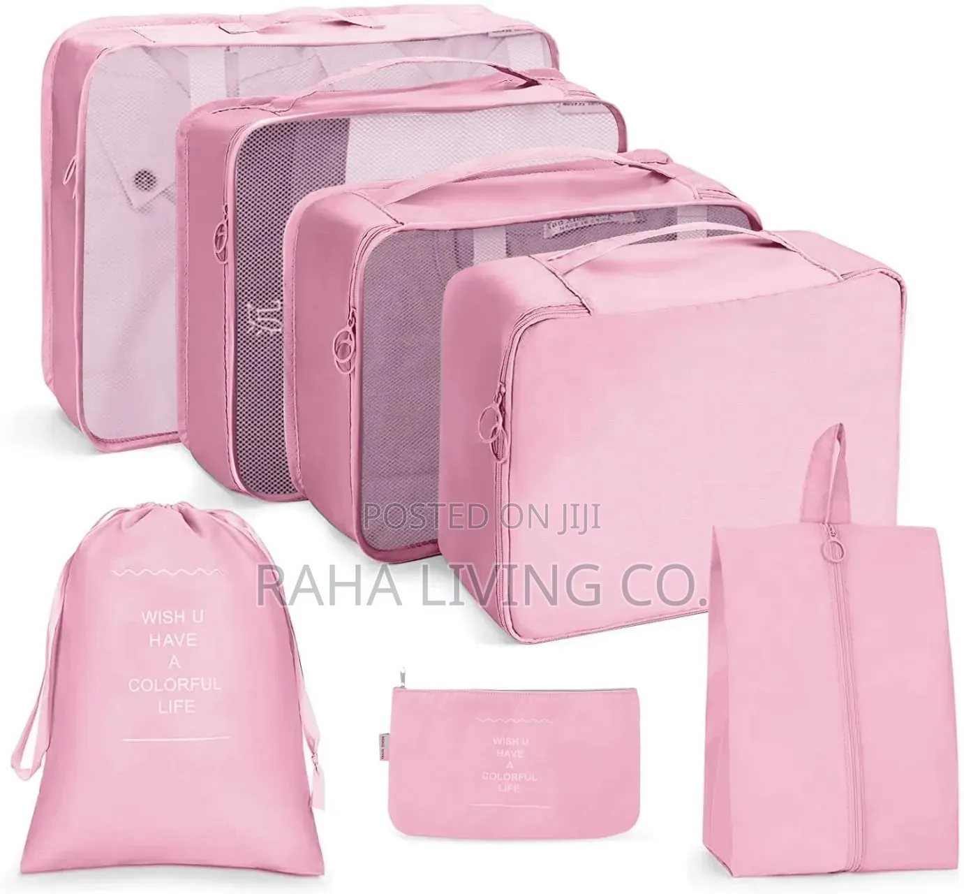 7-Piece Travel Packing Cubes | Suitcase Luggage Organizer Set