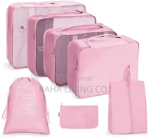 7-Piece Travel Packing Cubes | Suitcase Luggage Organizer Set