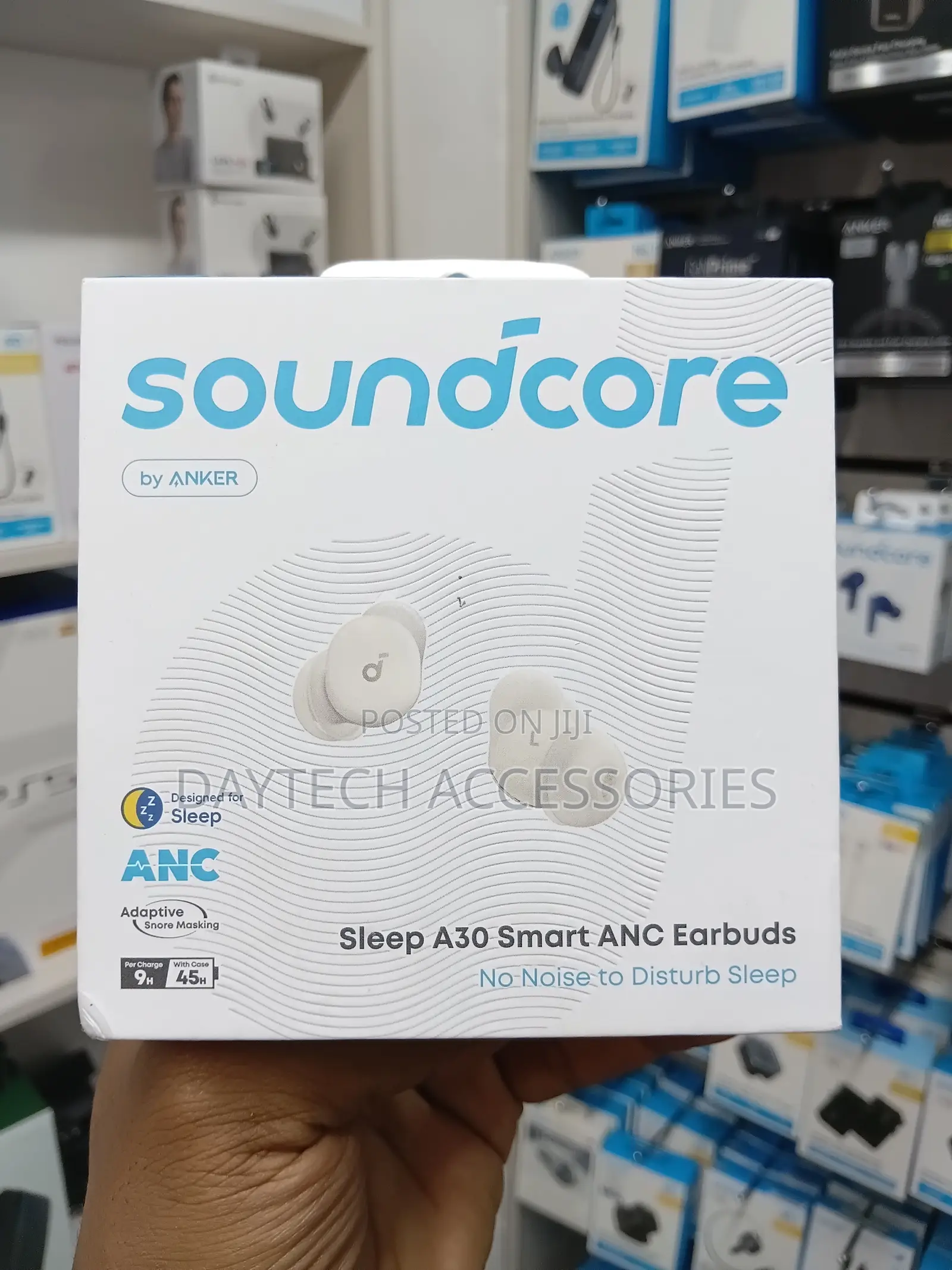 The Soundcore Sleep A30 Smart ANC Earbuds by Anker