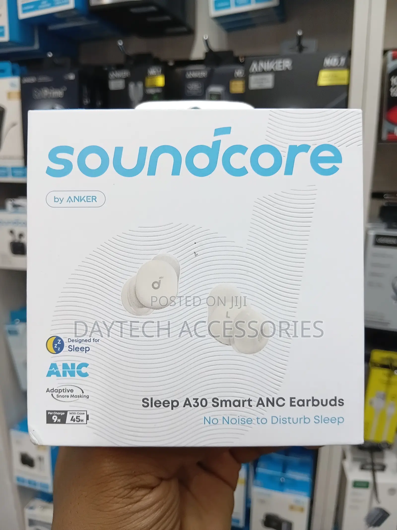 The Soundcore Sleep A30 Smart ANC Earbuds by Anker