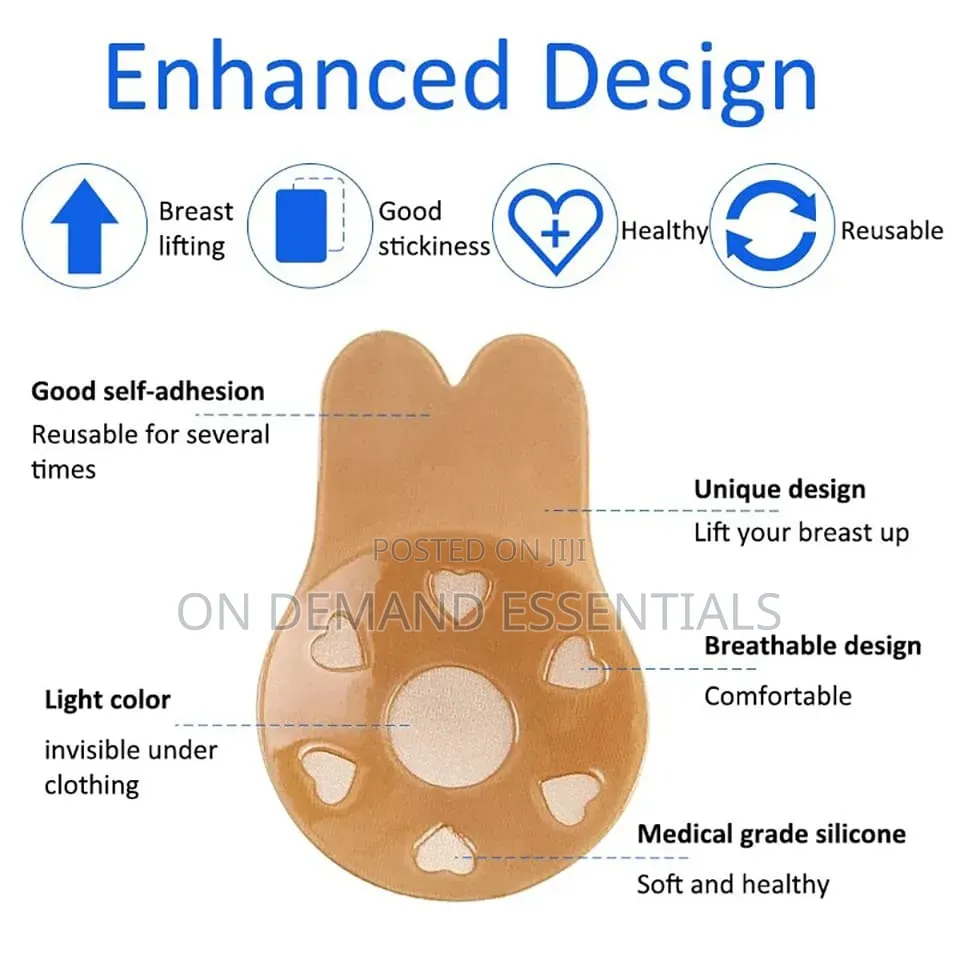 *Women Push Up Bras Self Adhesive Silicone Strapless Invisible Bra