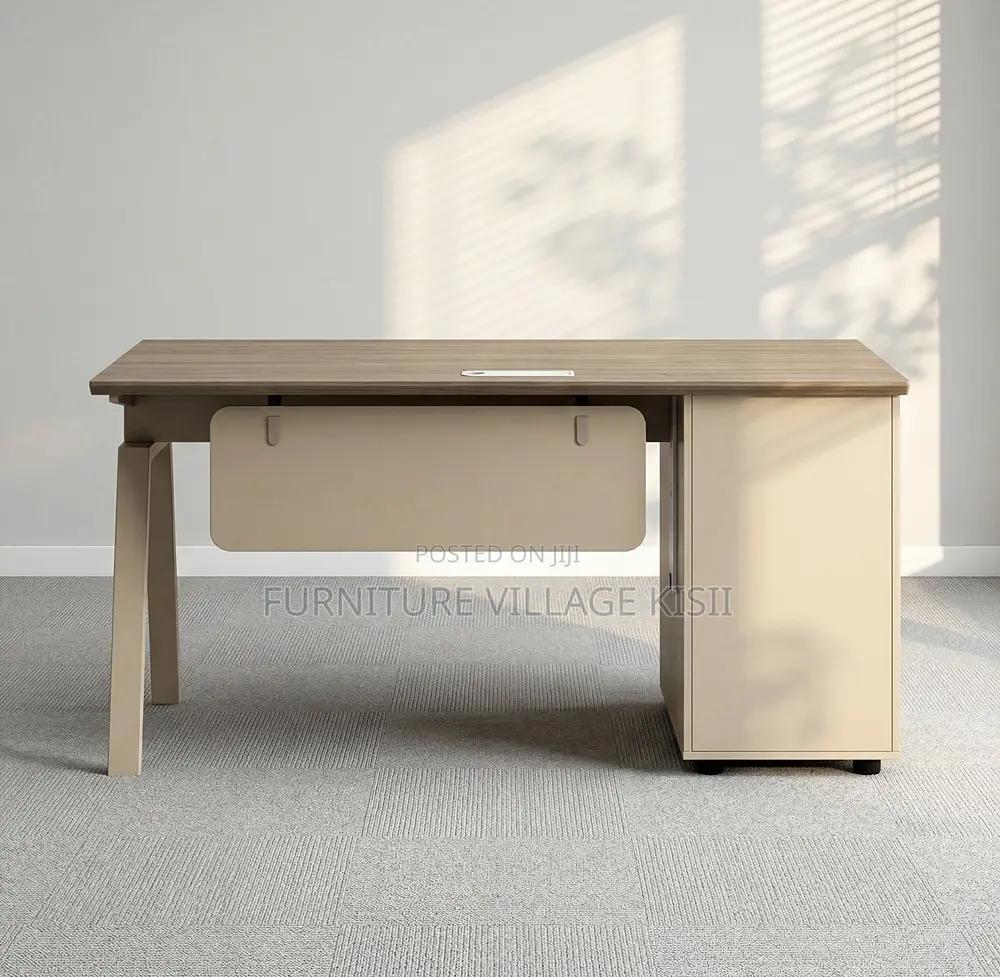 Office Desk: Modern Desk With Drawer 1200mm